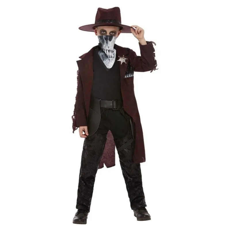 Deluxe Dark Spirit Western Cowboy Costume, Boy