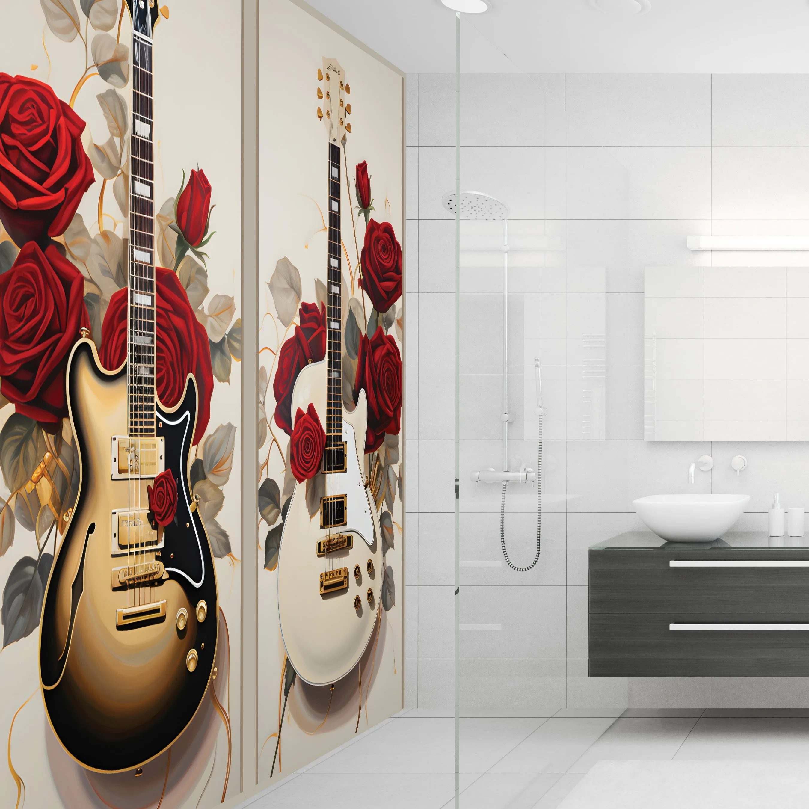 Deluxe Guitar Acrylic Wall Panels Home Decor Wall Panels 2440mmm x 1220mm