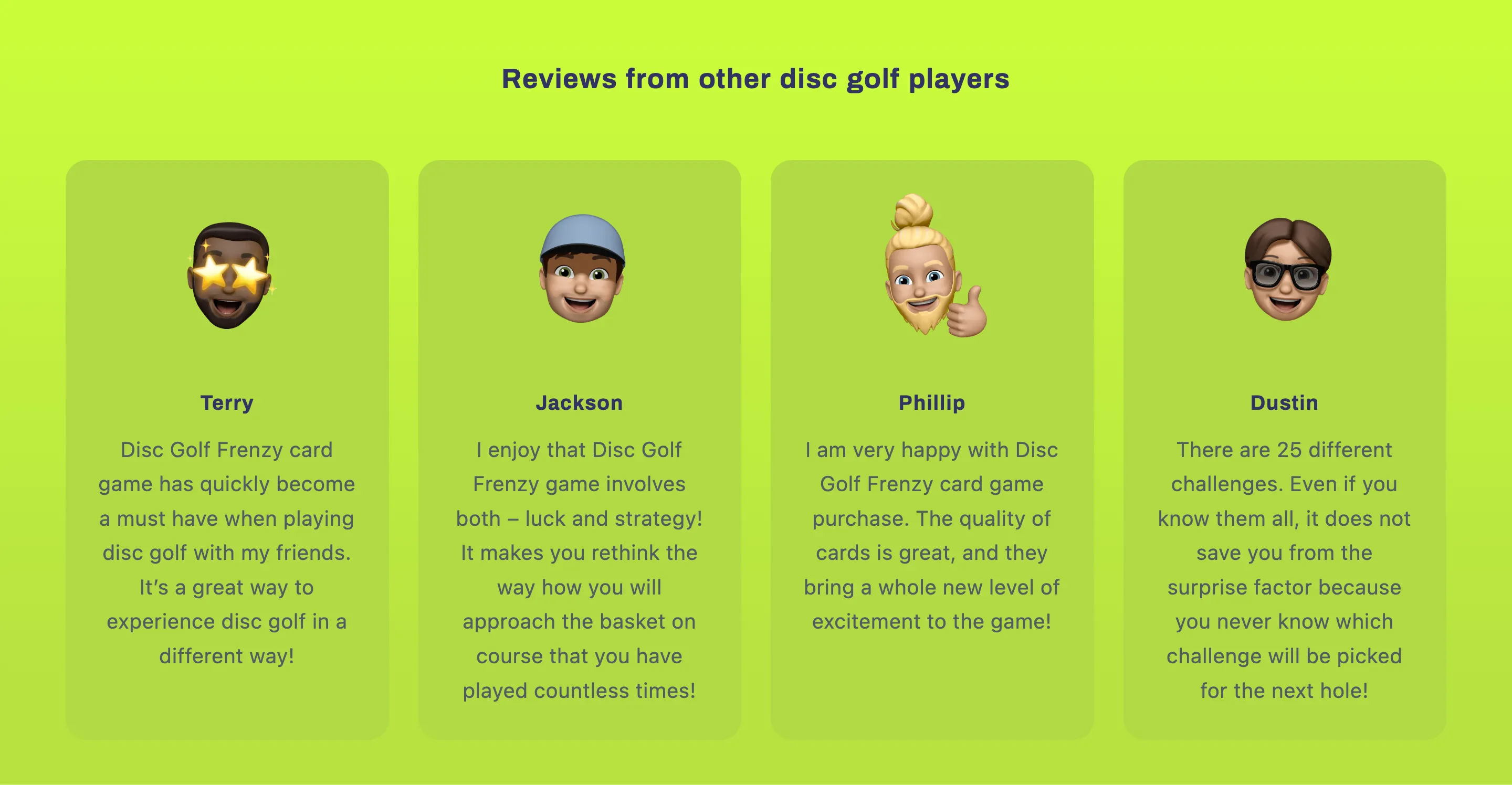 Disc Golf Frenzy - Card Game