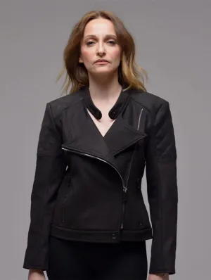 Diva Vegan Suede Jacket | Black