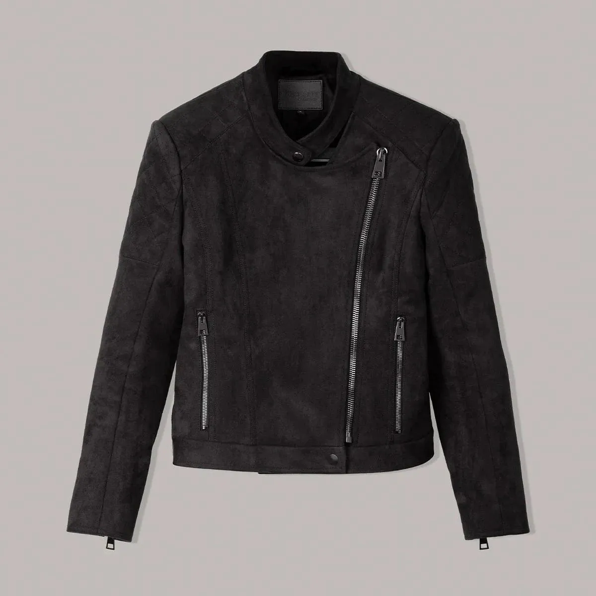 Diva Vegan Suede Jacket | Black