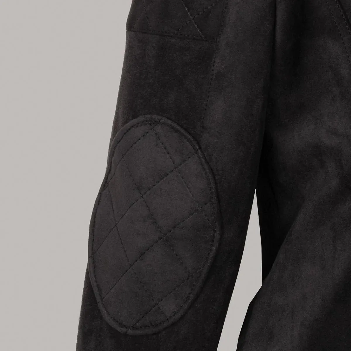 Diva Vegan Suede Jacket | Black