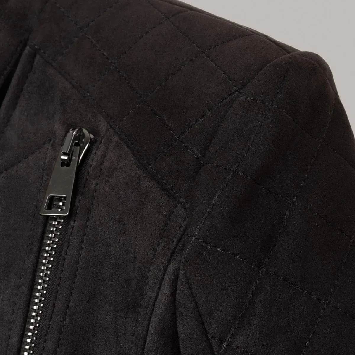 Diva Vegan Suede Jacket | Black
