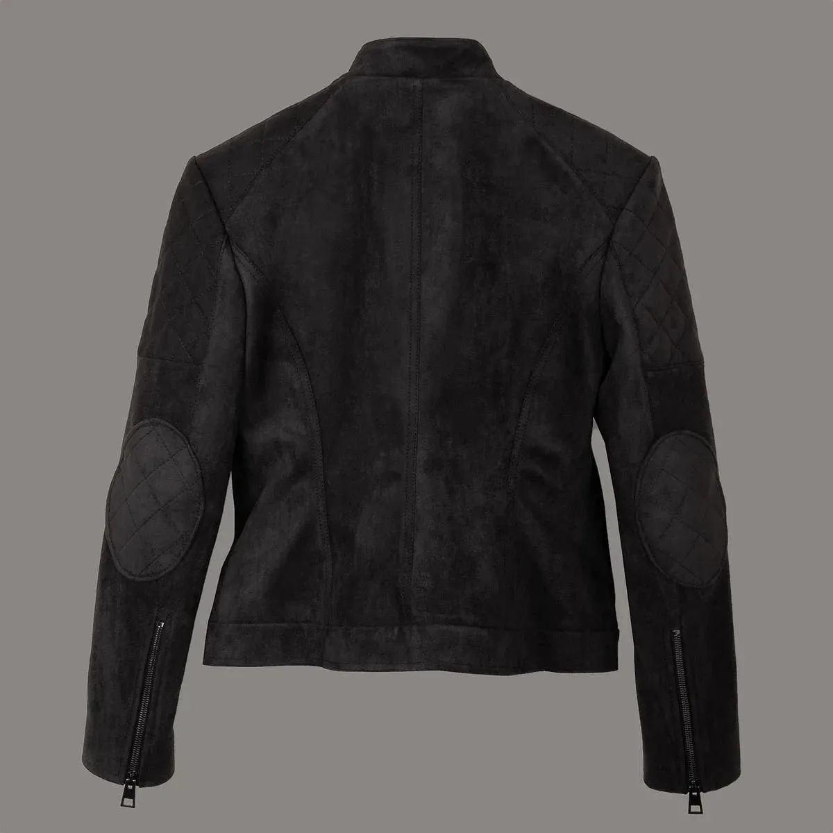 Diva Vegan Suede Jacket | Black