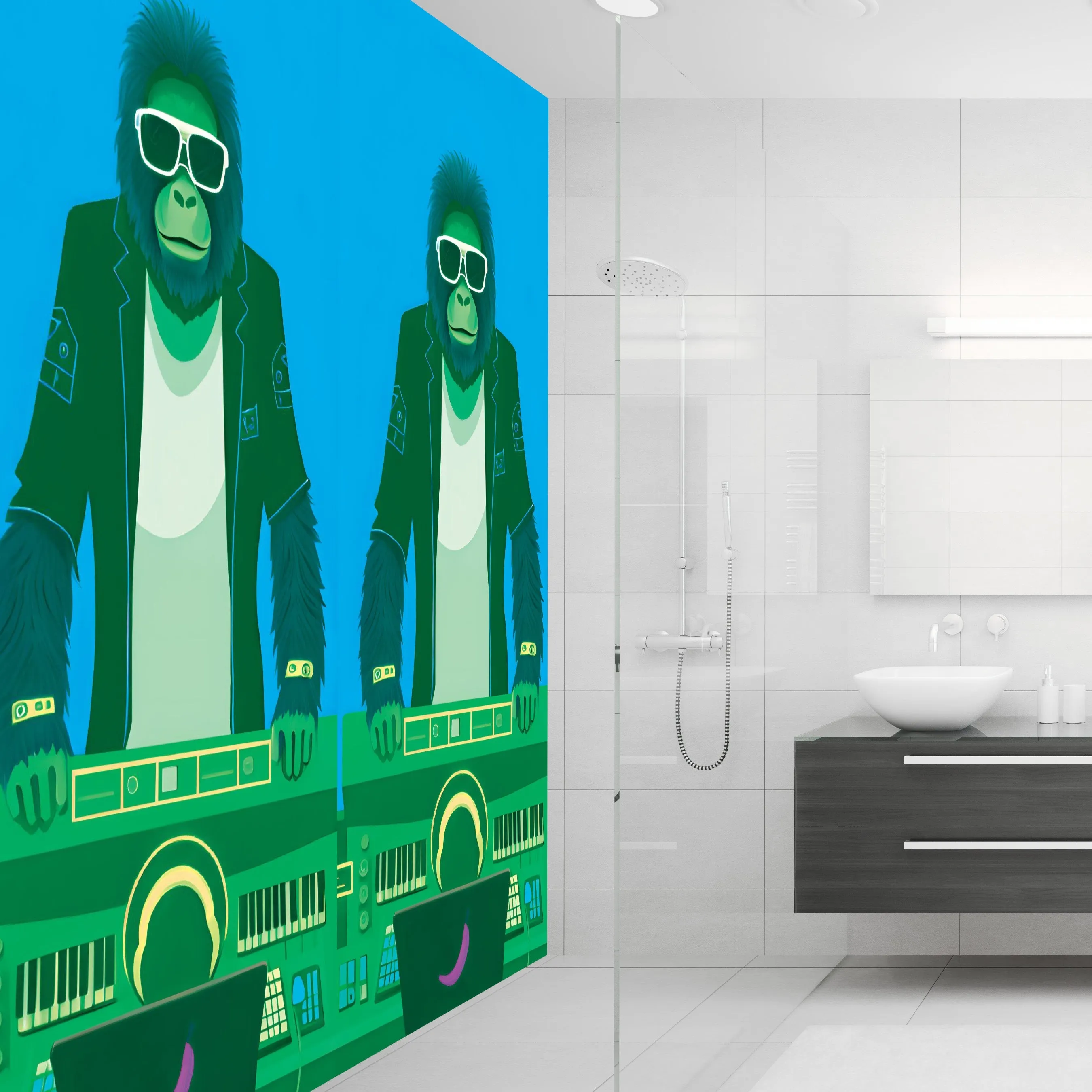 DJ Orangutan Acrylic Wall Panels Home Decor Wall Panels 2440mmm x 1220mm