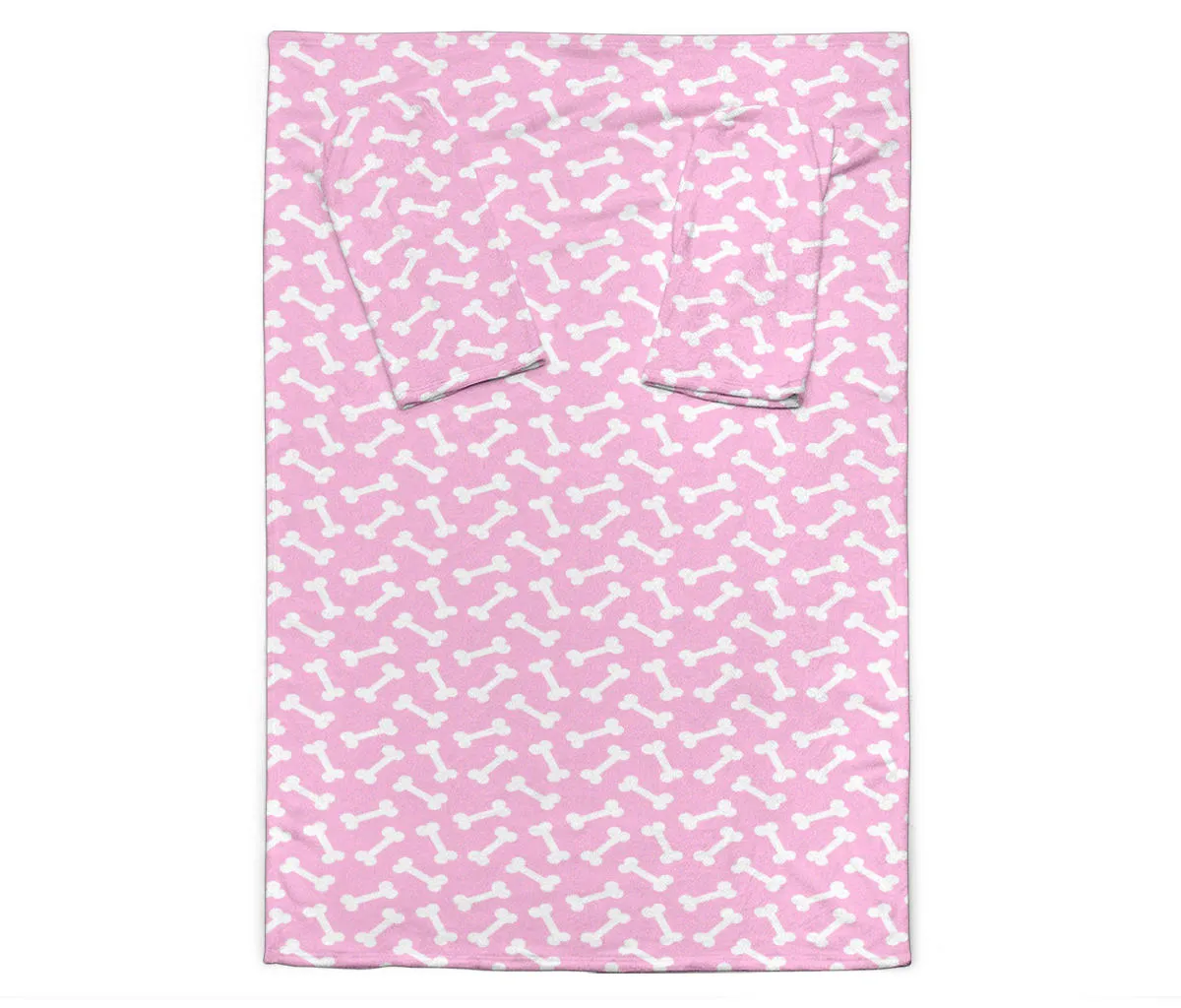 Dog Bones Adult Sleeve Blanket