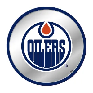 Edmonton Oilers: Modern Disc Mirrored Wall Sign