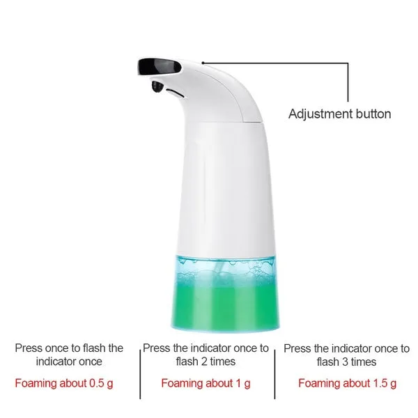 Electric Battery Automatic Soap Dispenser, 3 Gear Mode Touchless Infrared Sensor Foam Washing Soap Dispenser