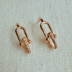 Ellison and Young Glam U Chain Earrings