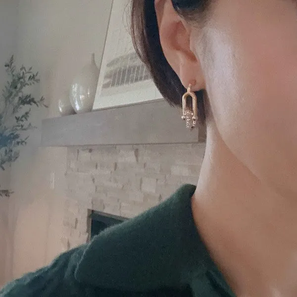 Ellison and Young Glam U Chain Earrings