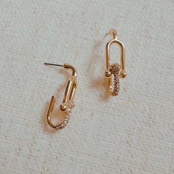Ellison and Young Glam U Chain Earrings