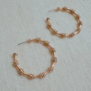 Ellison and Young Hey Glam Bamboo Hoop Earrings