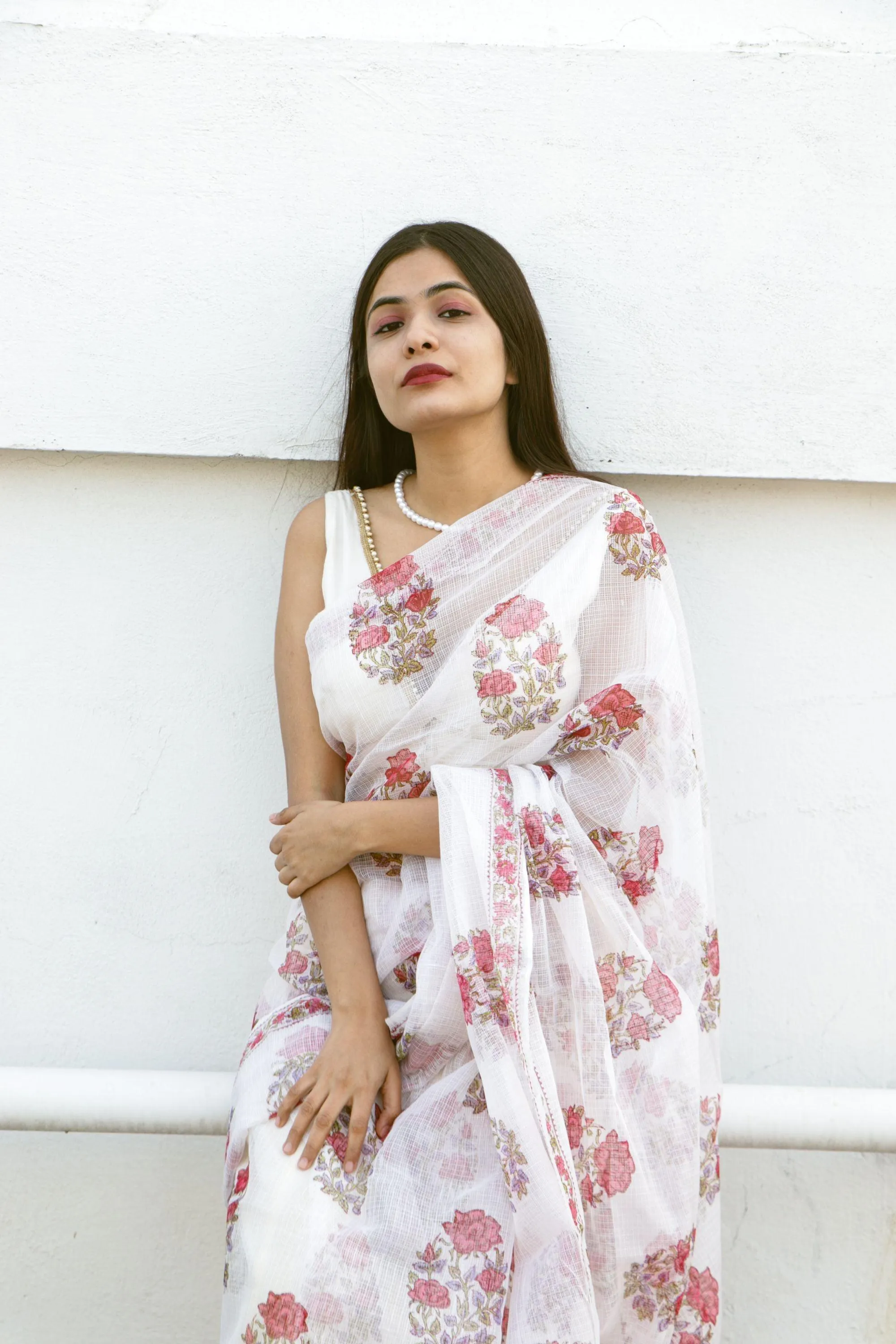 Evergreen printed Kota saree - Bagh- Gulab
