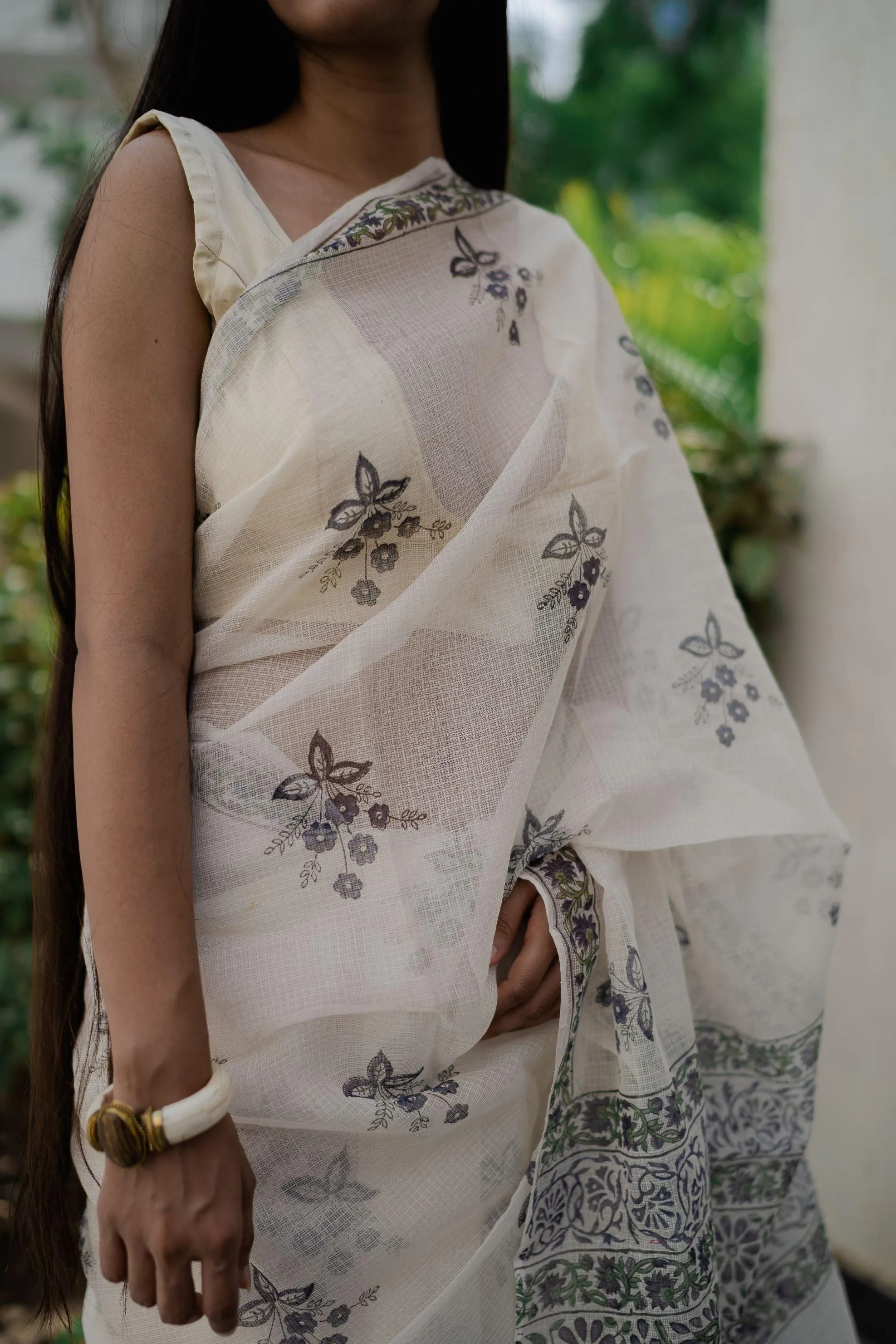 Evergreen printed Kota saree - Bagh- Malati