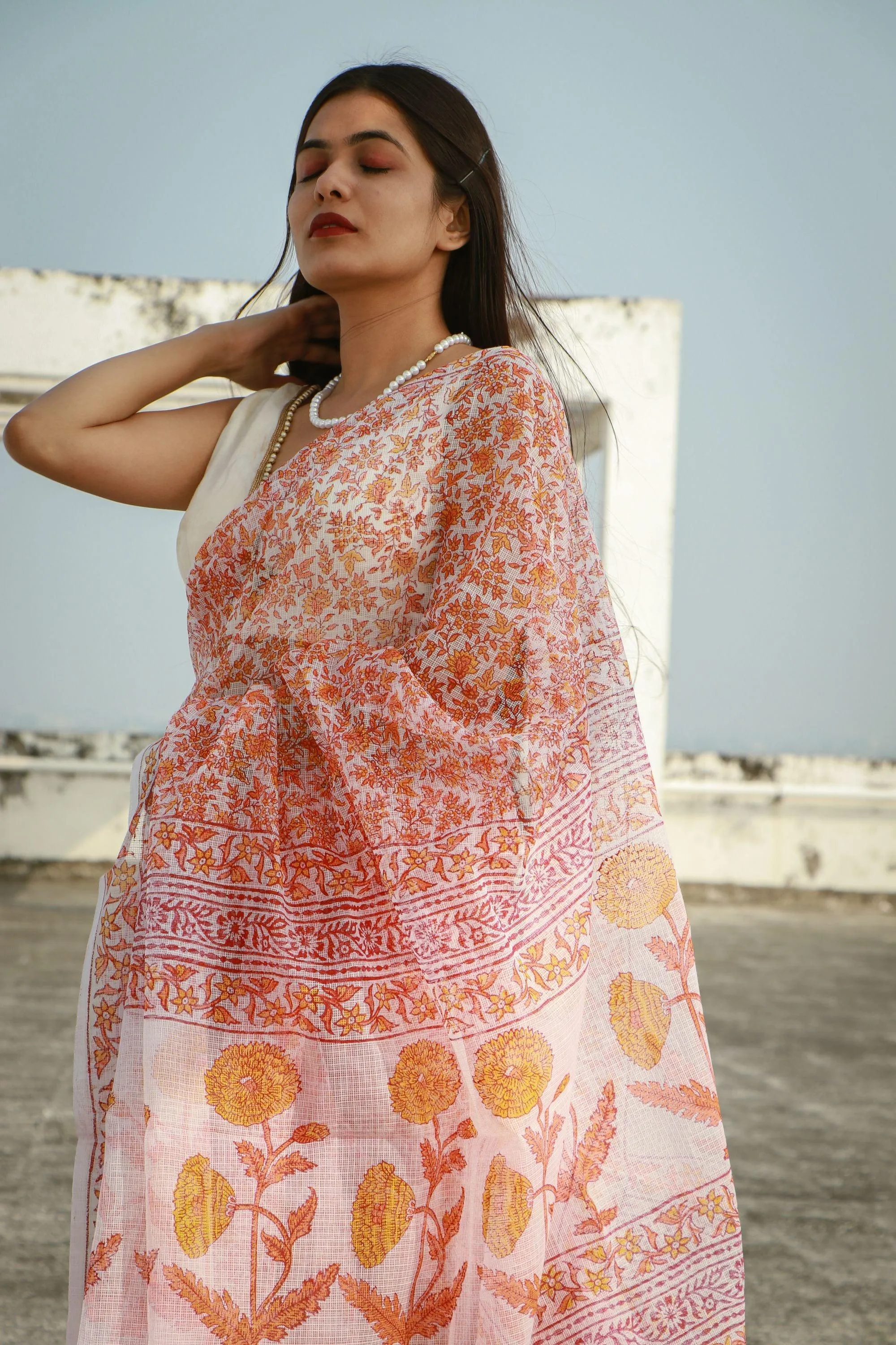 Evergreen printed Kota saree - Bagh- Paisley