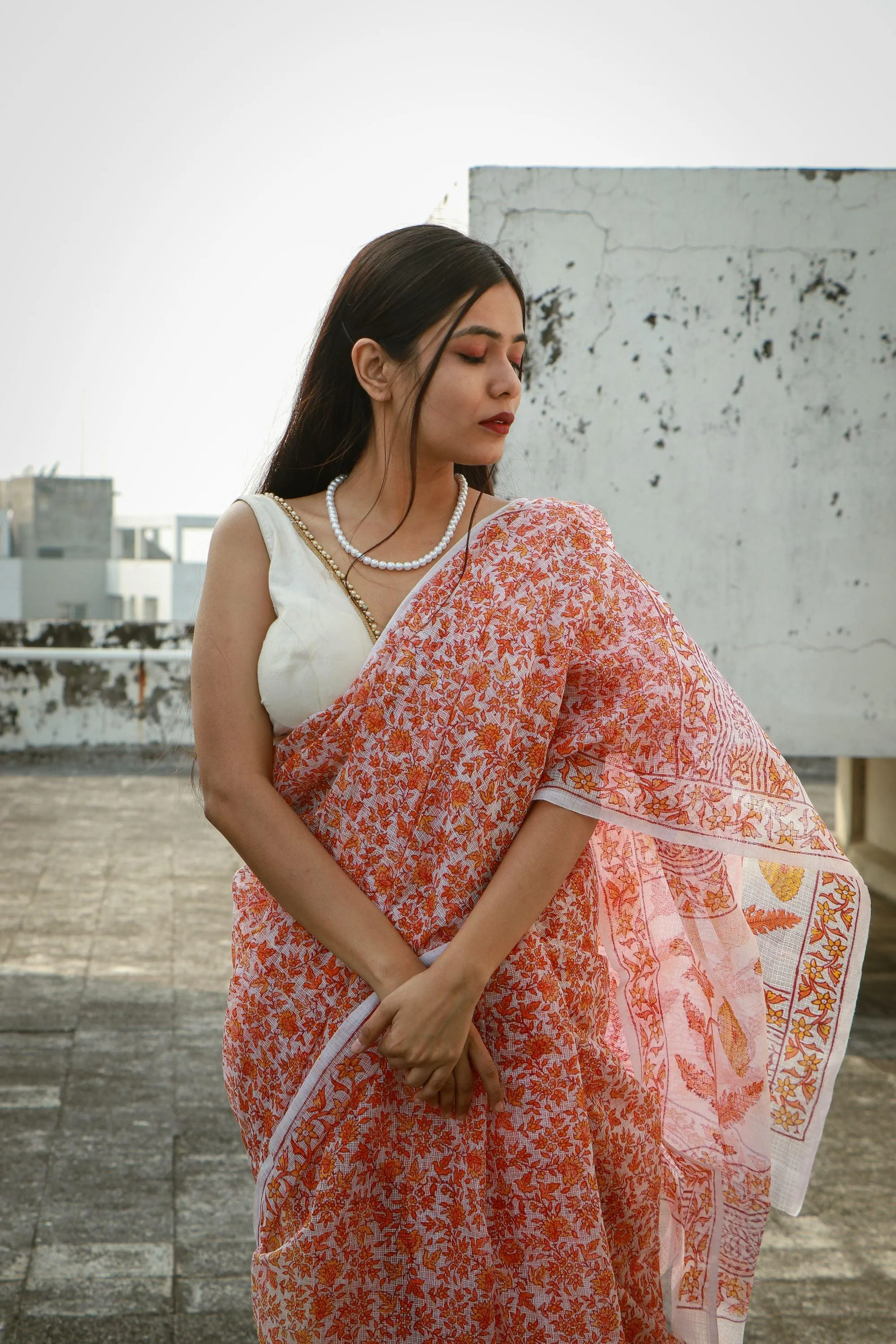 Evergreen printed Kota saree - Bagh- Paisley