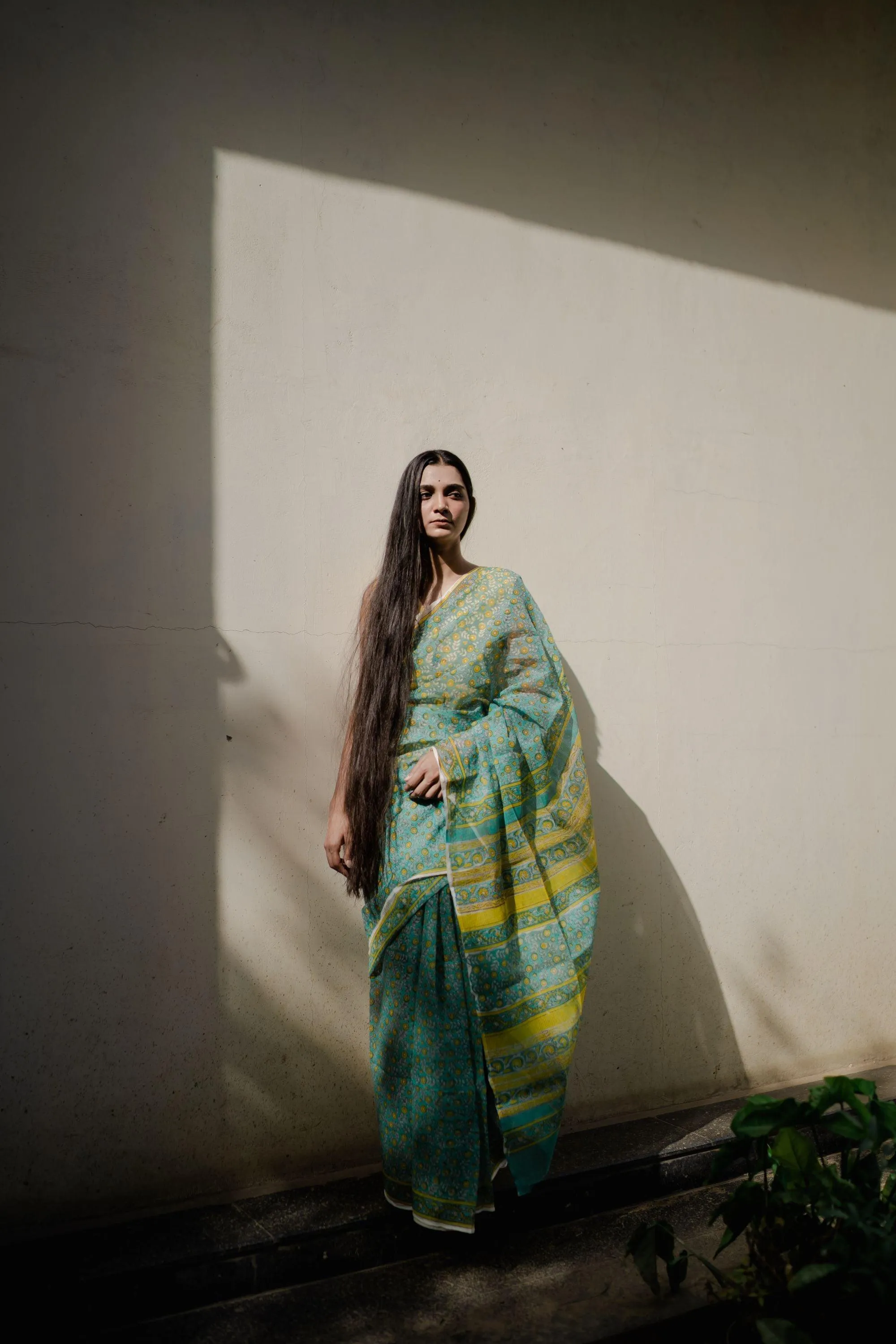Evergreen printed Kota saree - Bagh- Rajnigandha