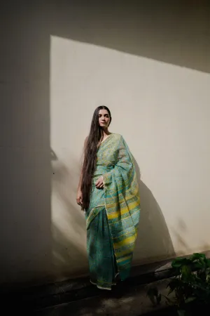 Evergreen printed Kota saree - Bagh- Rajnigandha