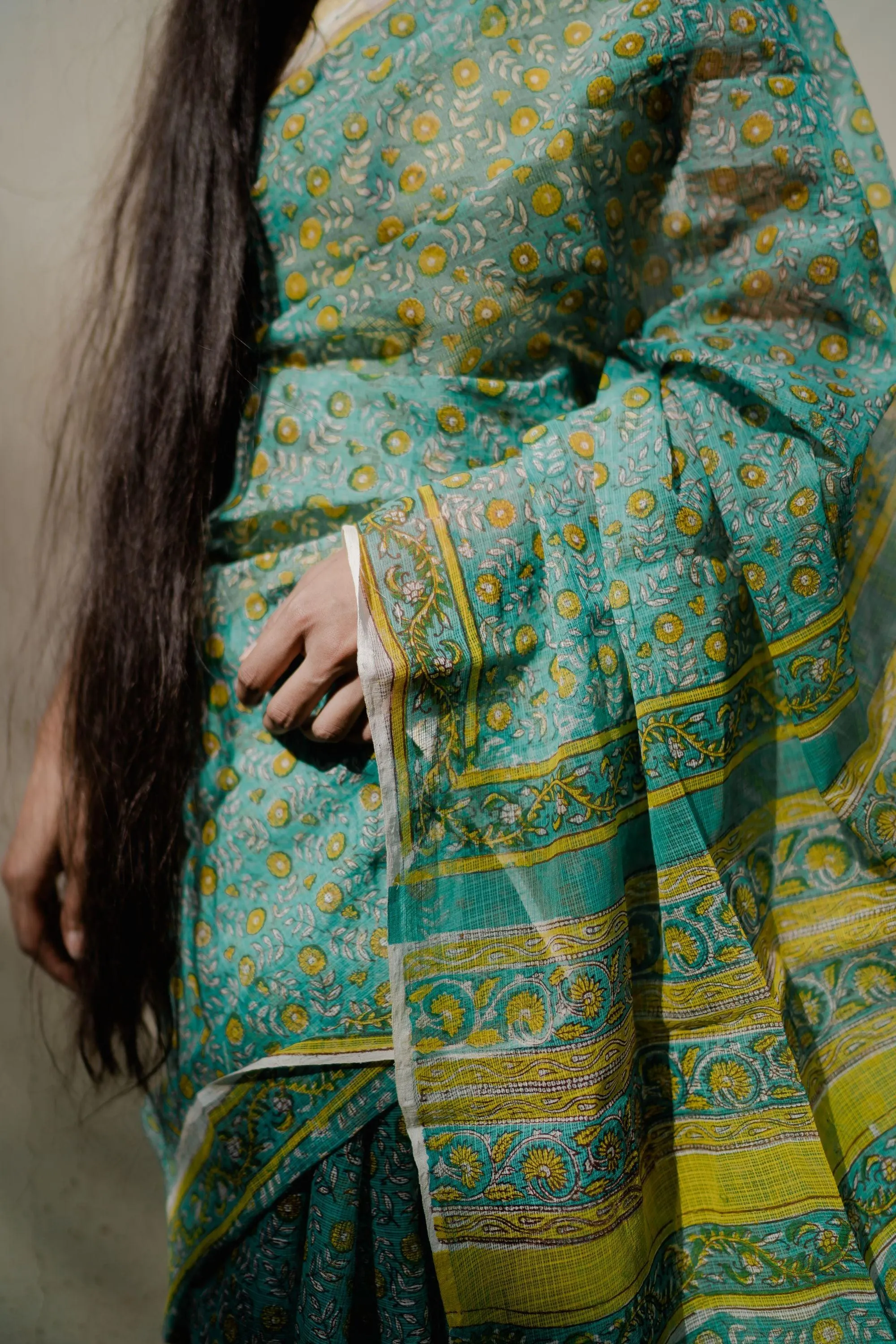 Evergreen printed Kota saree - Bagh- Rajnigandha