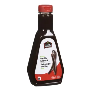Extract Vanilla Pure - Clubhouse - 455 ML Bottle (Case 12 x 455 ML) - Baking Mixes and Ingredients - Canadian Distribution