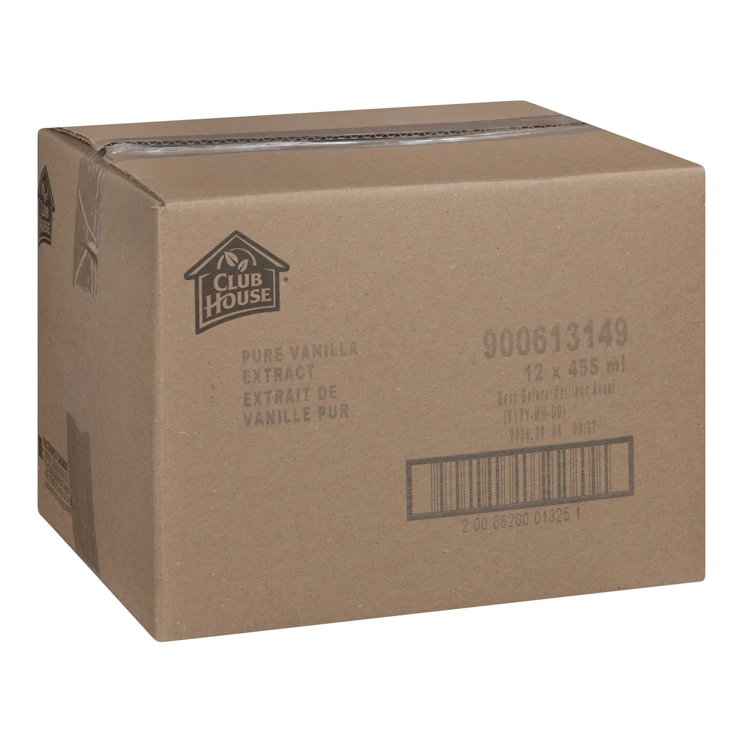 Extract Vanilla Pure - Clubhouse - 455 ML Bottle (Case 12 x 455 ML) - Baking Mixes and Ingredients - Canadian Distribution