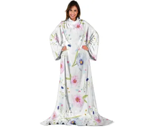 Floral Adult Sleeve Blanket