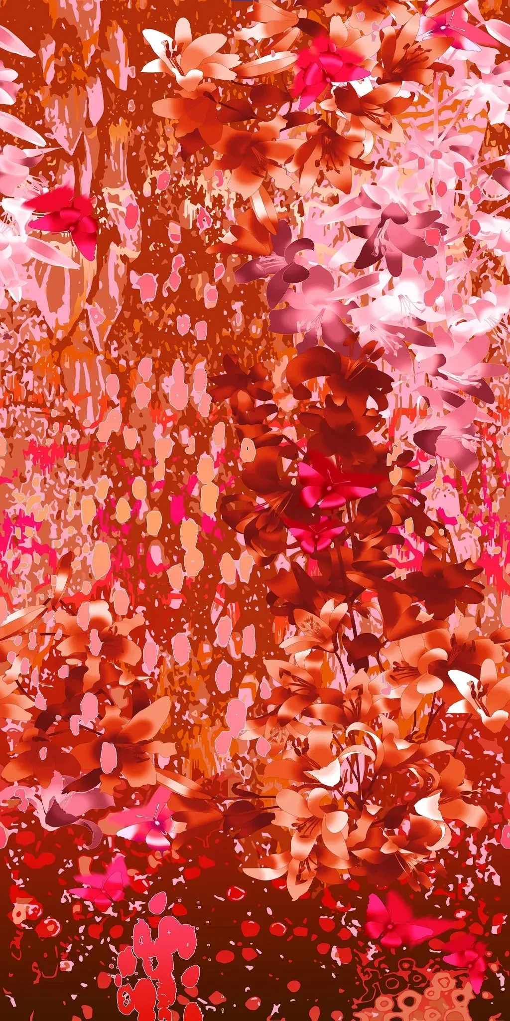 Floral Impressions Acrylic Shower Wall Panel Home Decor 2440mmm x 1220mm