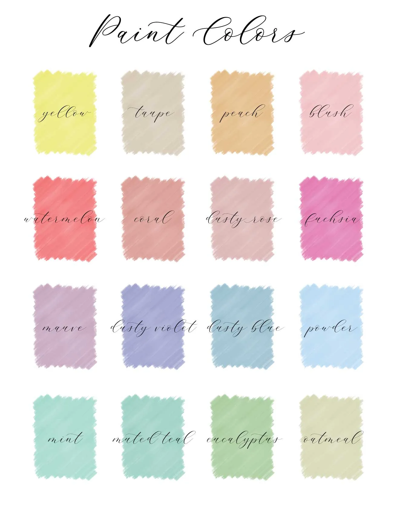 Food Name Sign Labels