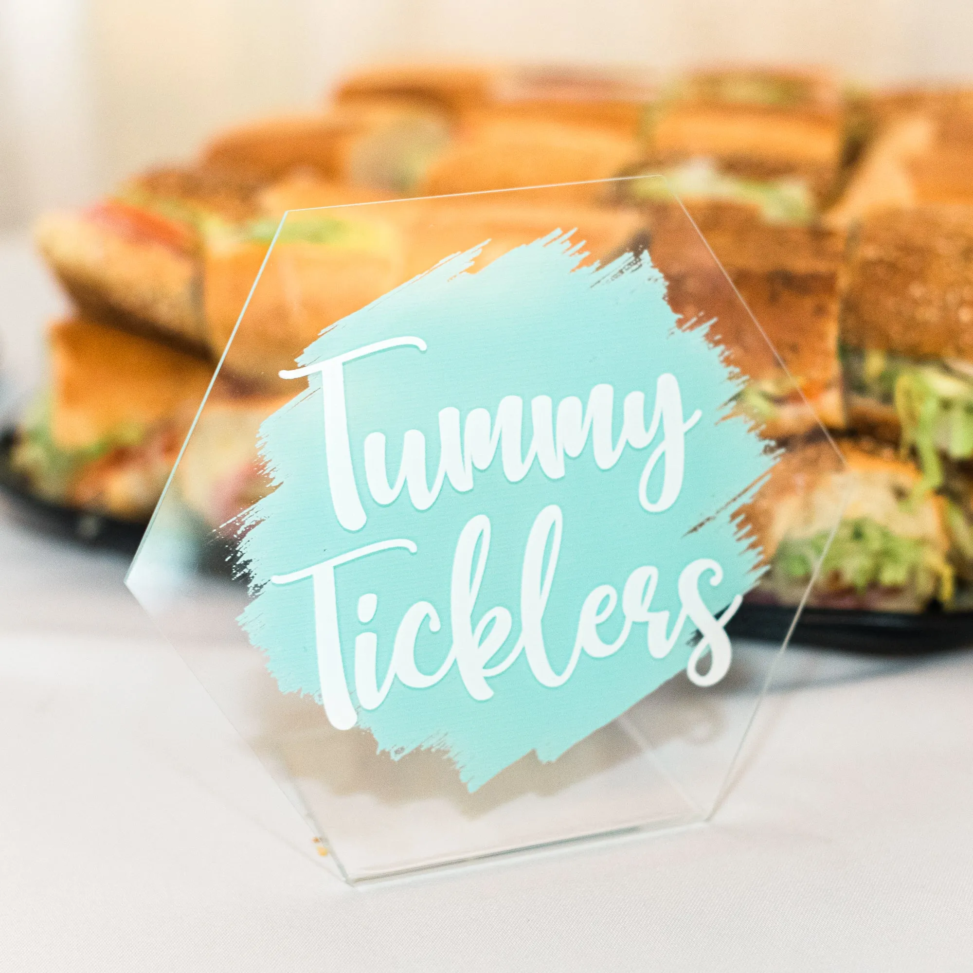 Food Name Sign Labels
