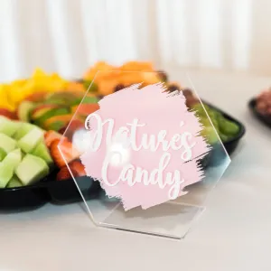 Food Name Sign Labels