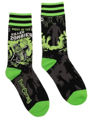 FootClothes Night of the Killer Zombies Socks Black
