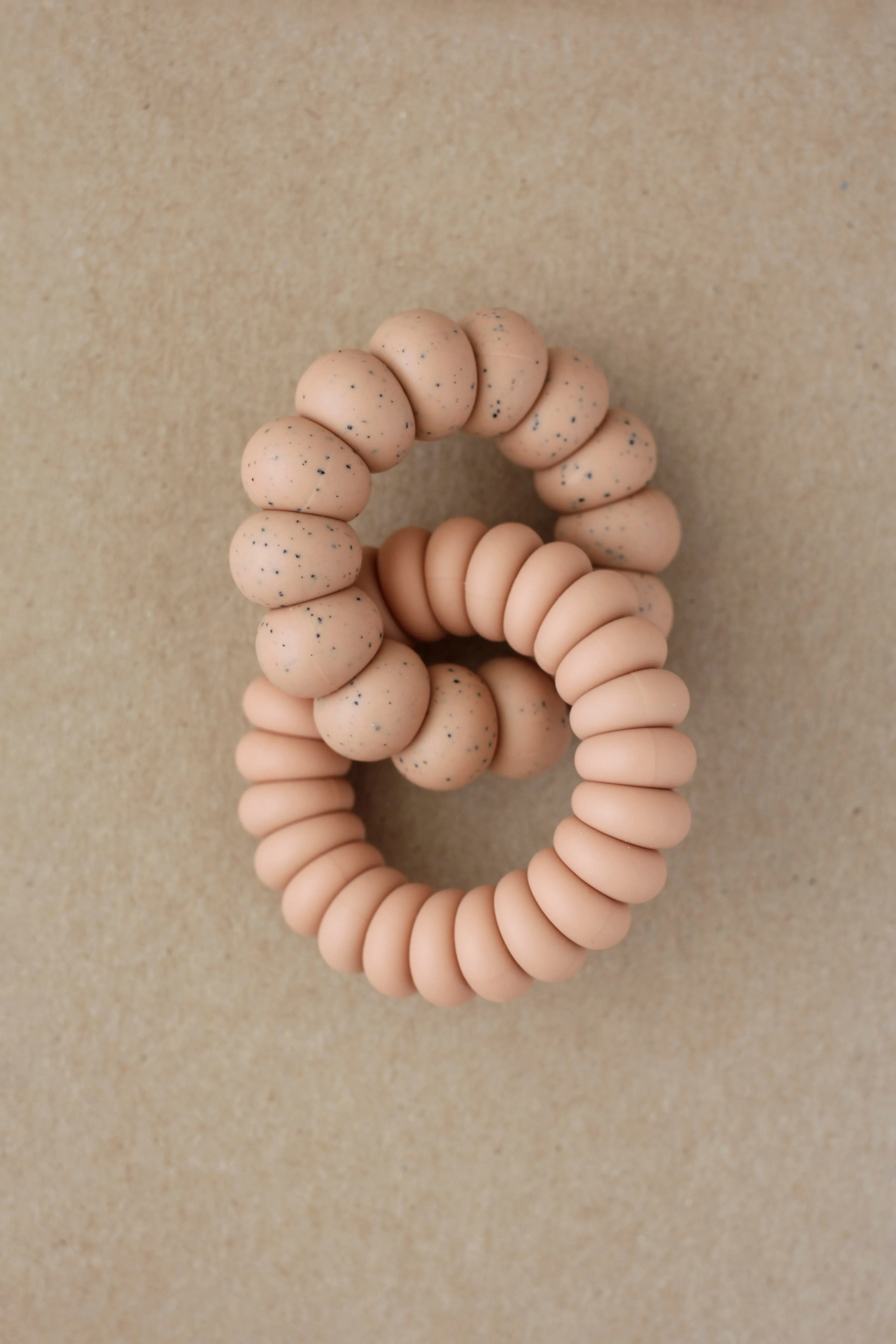 Freezer Teether - Luna | Speckled Dusty Coral