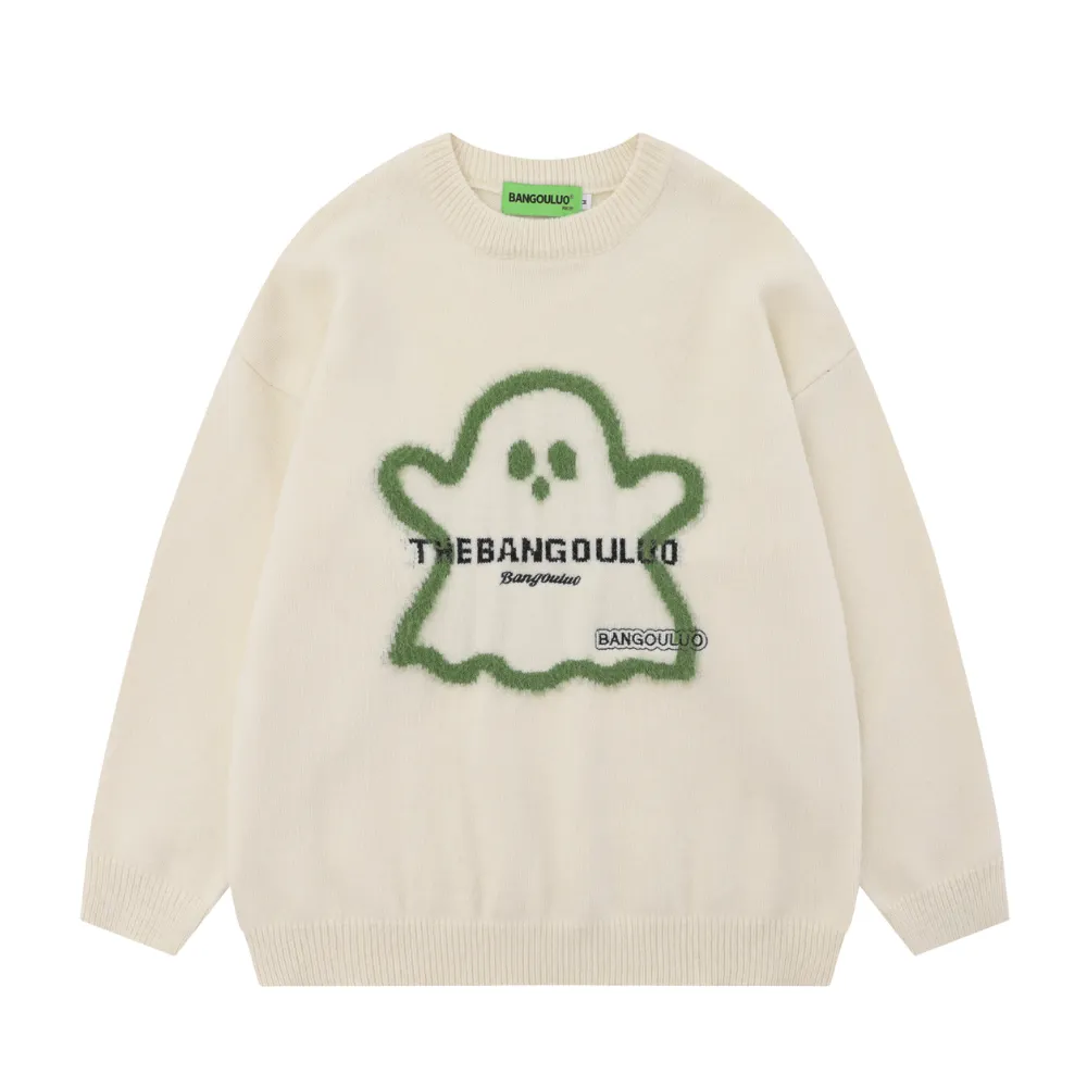 Fun Cartoon Ghost Sweater