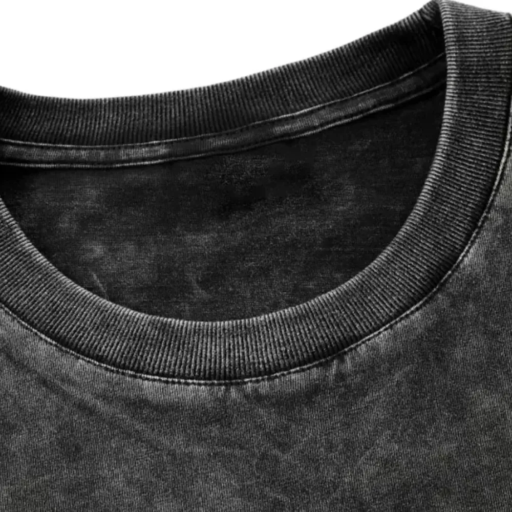 Fun Cartoon Print Washed T-Shirts