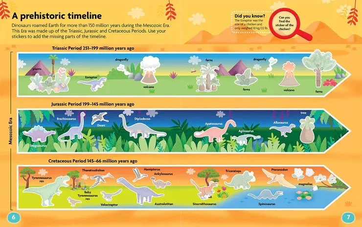 Fun Facts | Sticker Activity Book | Dinosaur