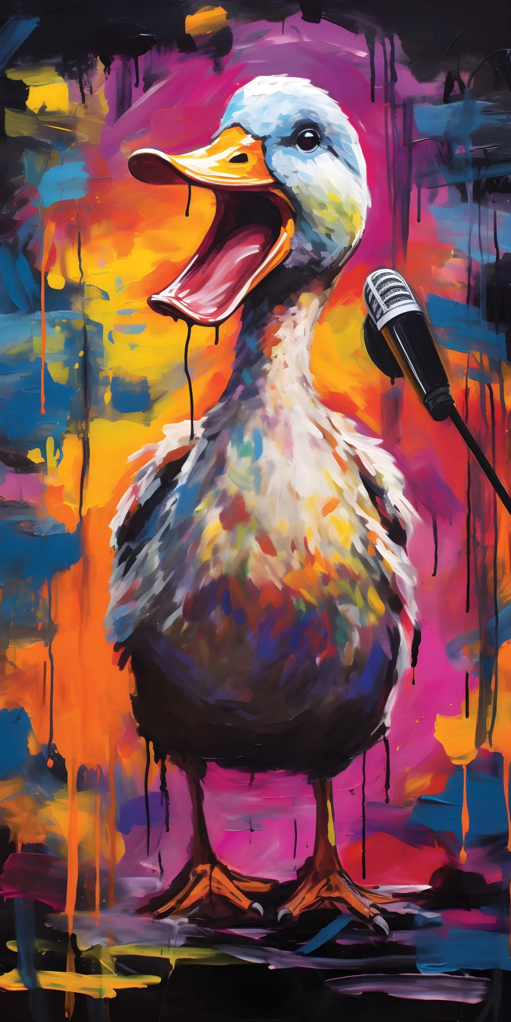 Funky Ducks Acrylic Wall Panels Home Decor Wall Panels 2440mmm x 1220mm