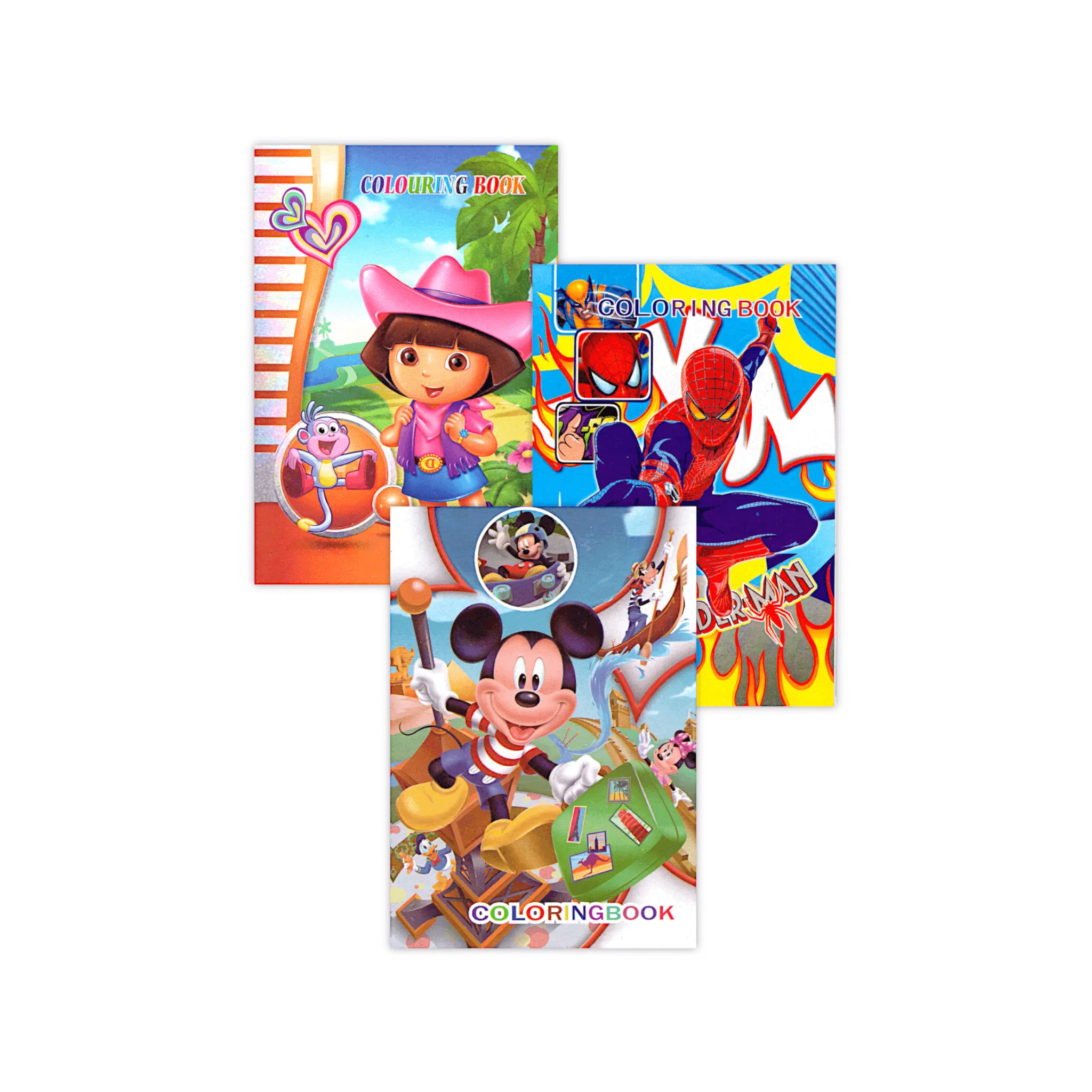 Generic Kids Small Coloring Book   Stickers Pack of 2