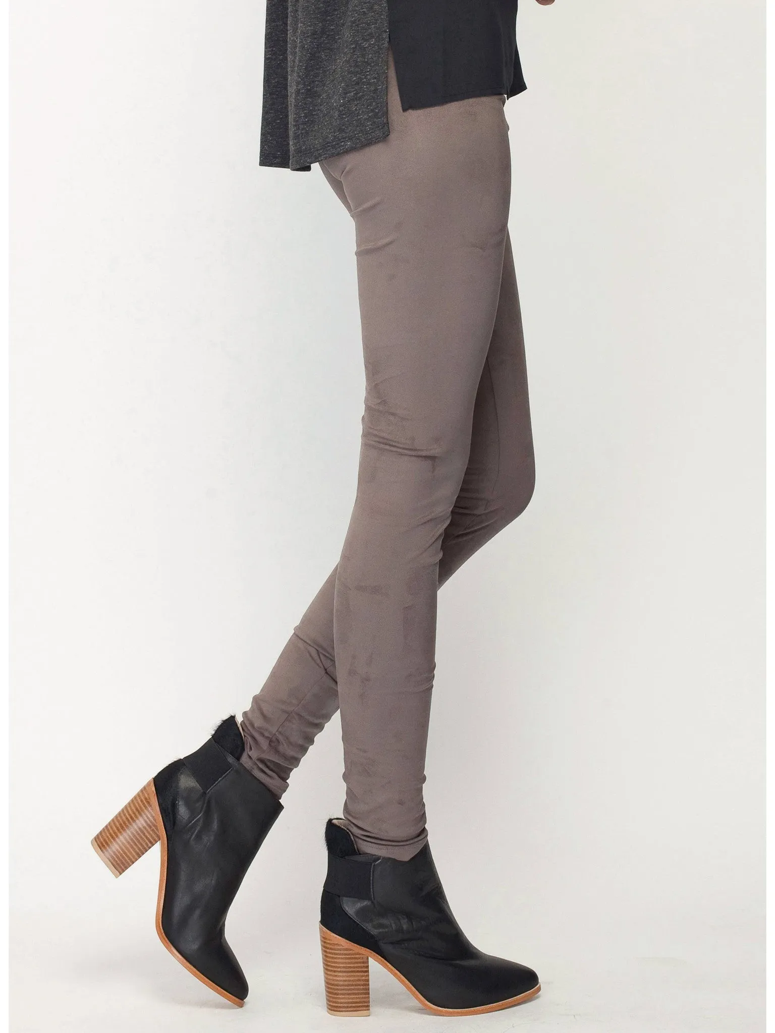 Gentle Fawn Eastwood Suede Legging | Black | Loden Grey