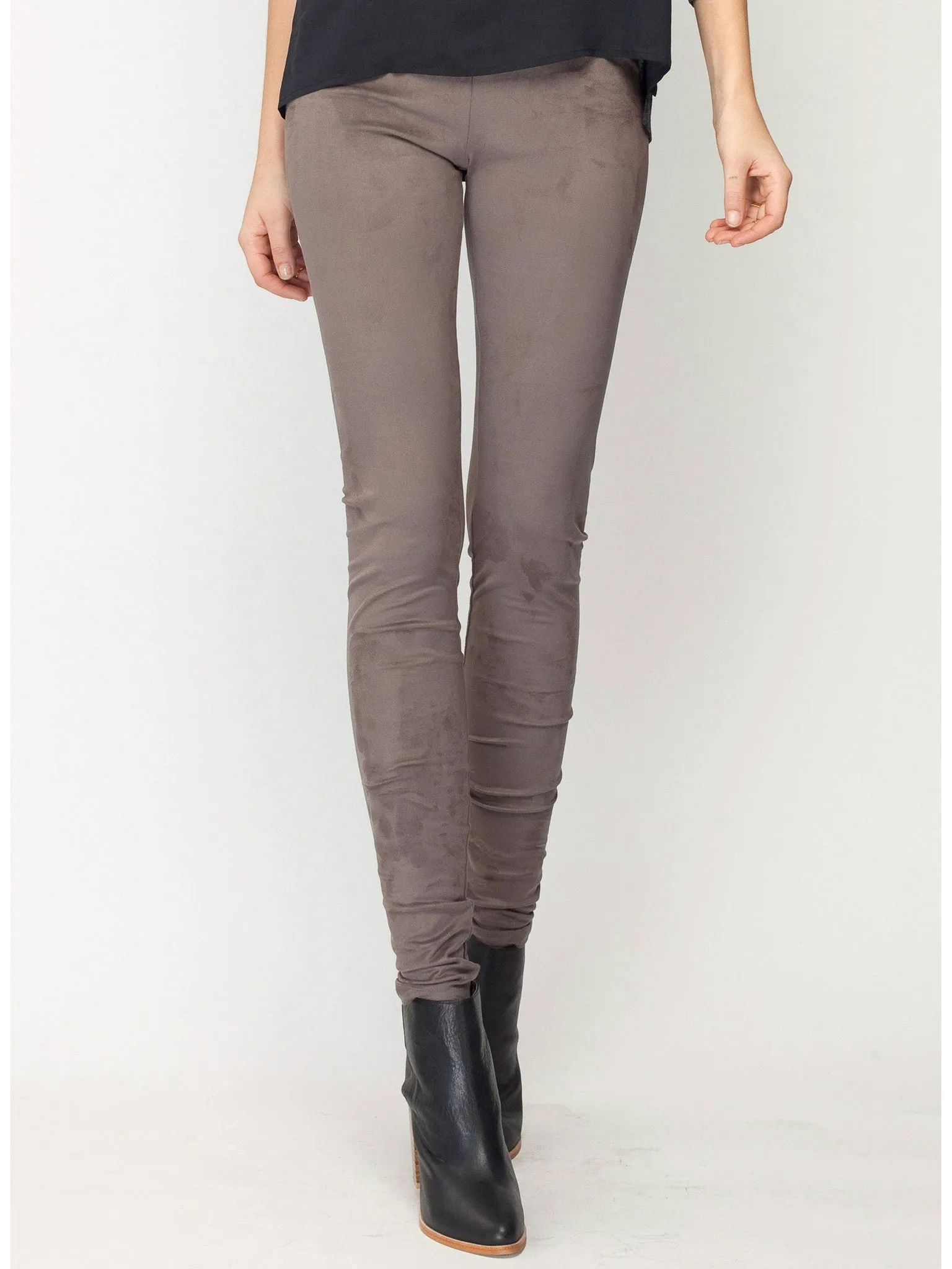 Gentle Fawn Eastwood Suede Legging | Black | Loden Grey