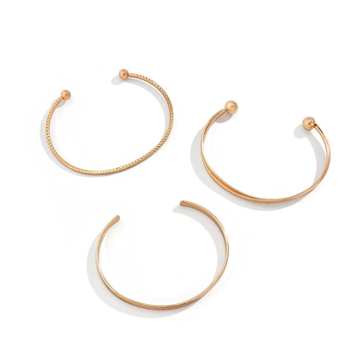 Geometric 3 Pieces Bangle Bracelet Set