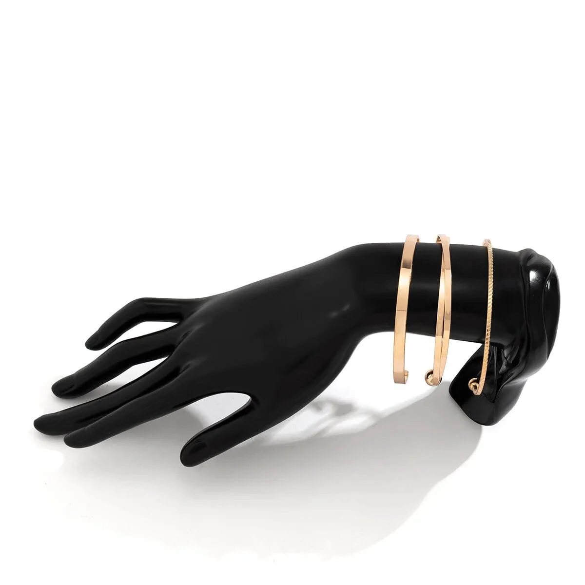 Geometric 3 Pieces Bangle Bracelet Set