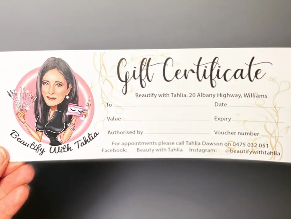 Gift Card Design (can be ONLY purchased with a portrait logo listing)