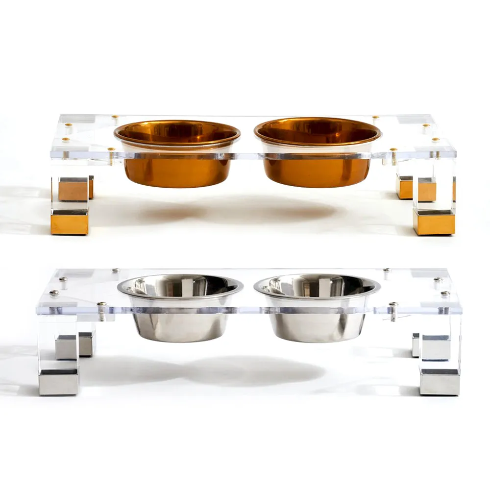 Glam Modern Lucite Feeders