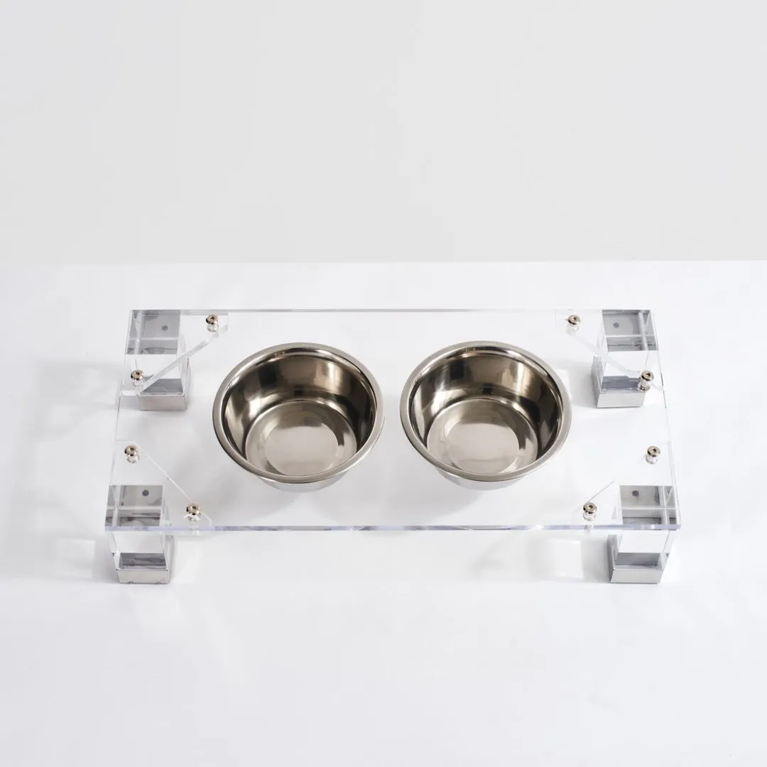 Glam Modern Lucite Feeders