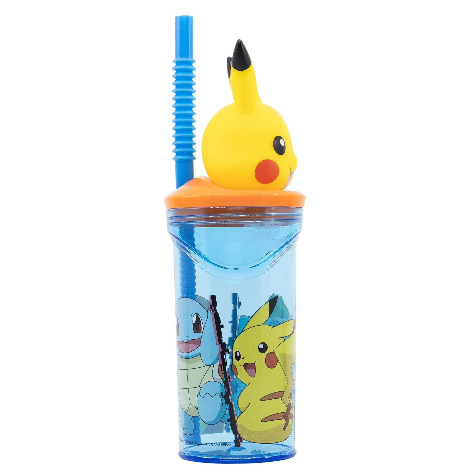 Glas með röri og haus - Pokemon