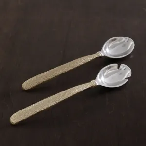 GOLD SALAD SERVERS