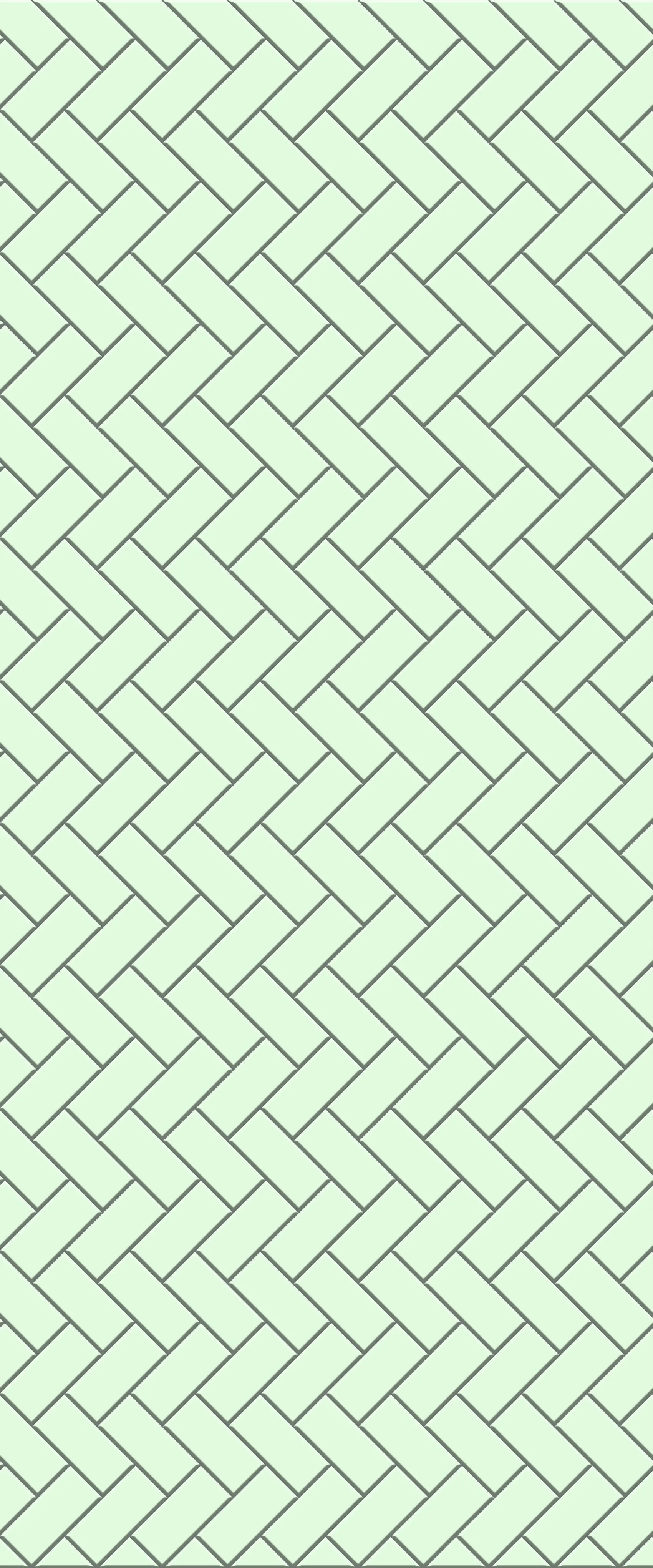 Green Diagonal Herringbone Tile Acrylic Shower Wall Panel 2440mm x 1220mm (3mm Thick)