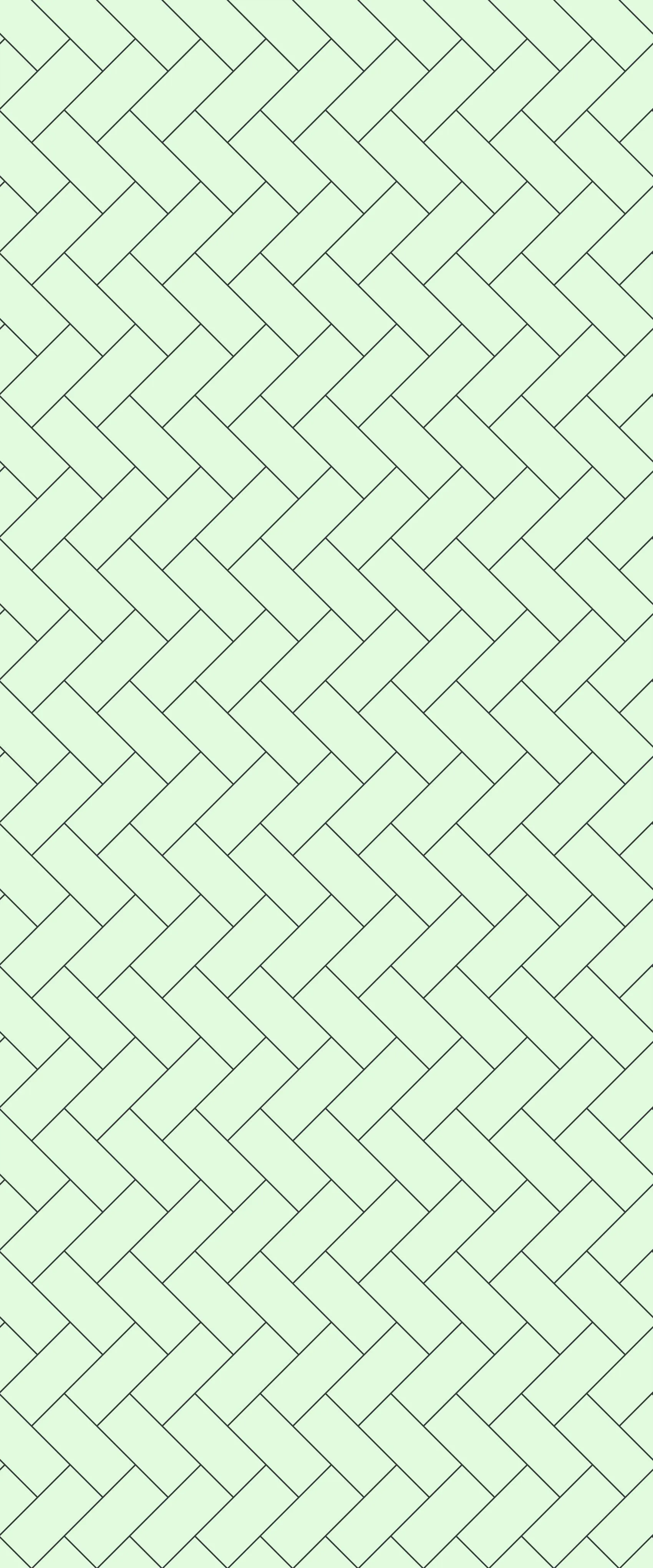 Green Diagonal Herringbone Tile Acrylic Shower Wall Panel 2440mm x 1220mm (3mm Thick)