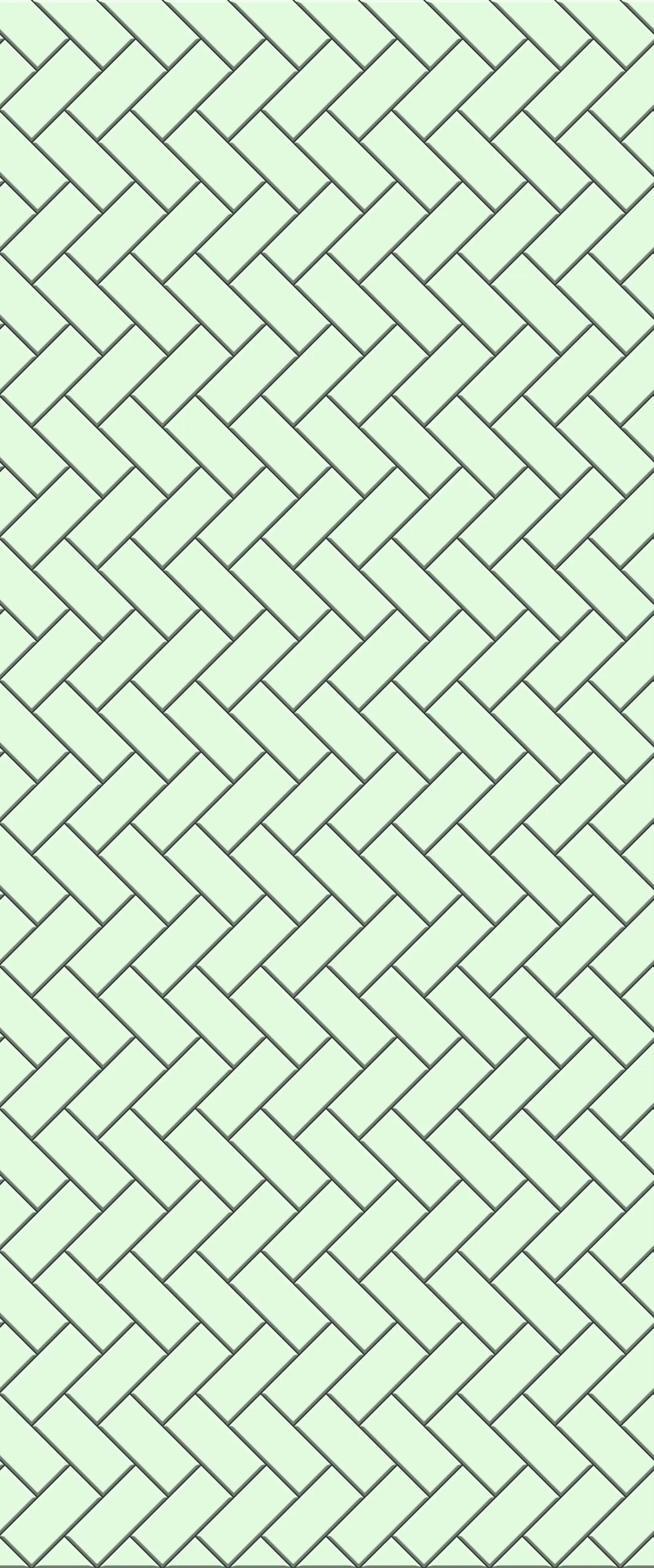 Green Diagonal Herringbone Tile Acrylic Shower Wall Panel 2440mm x 1220mm (3mm Thick)