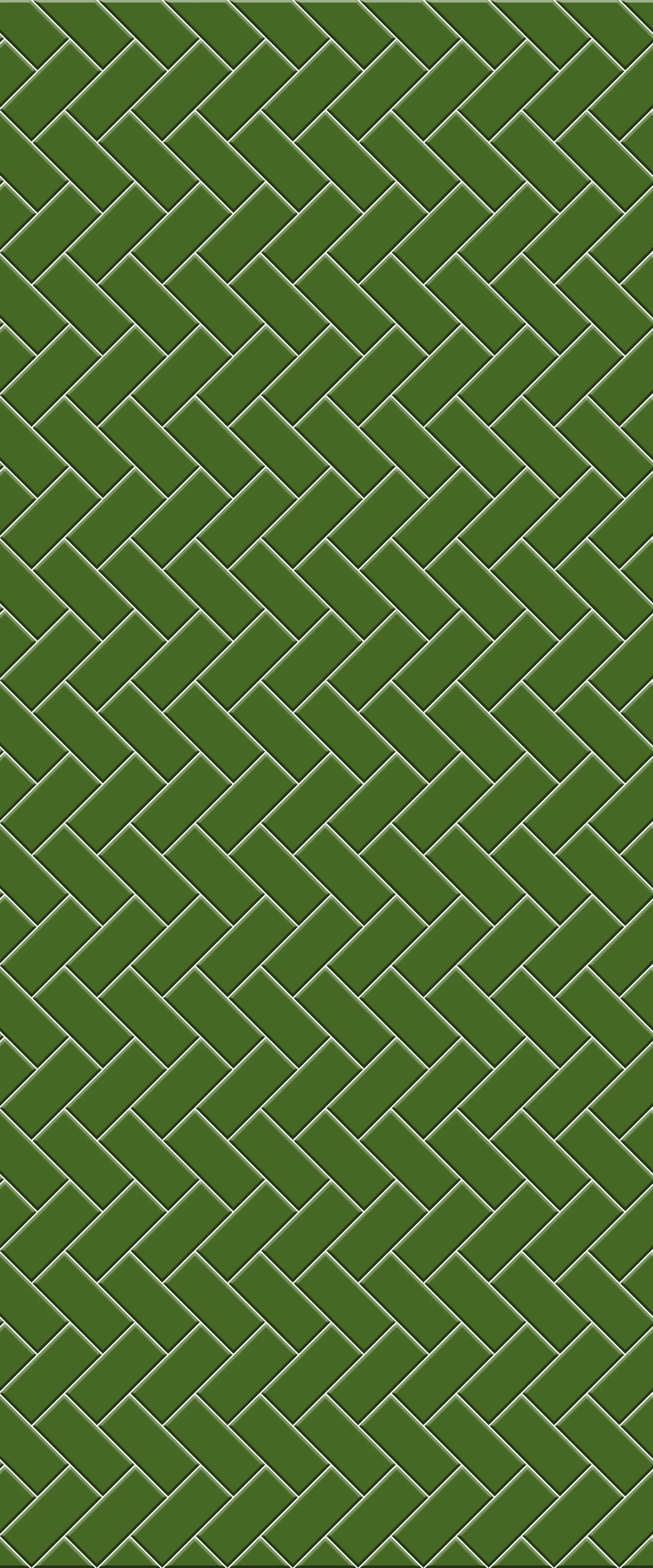Green Diagonal Herringbone Tile Acrylic Shower Wall Panel 2440mm x 1220mm (3mm Thick)
